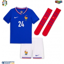 Otroški Nogometni dresi Francija Ibrahima Konate #24 Domači EP 2024 Kratek Rokav (+ Kratke hlače)